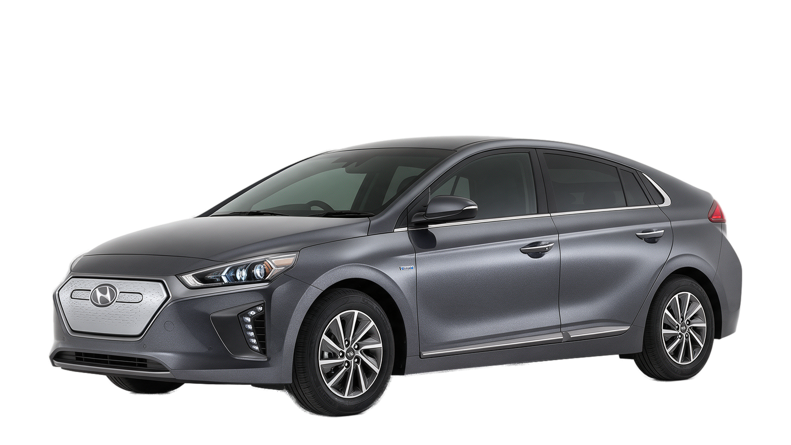 Hyundai Ioniq gris, berlina híbrida para flota VTC